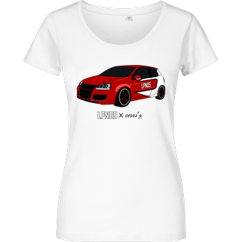 LPN05 LPN05 - Roter Baron T-Shirt Damenshirt weiss