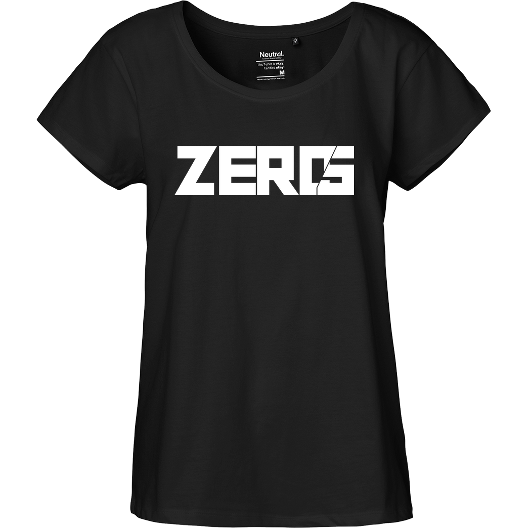 LPN05 LPN05 - ZERO5 T-Shirt Fairtrade Loose Fit Girlie - schwarz
