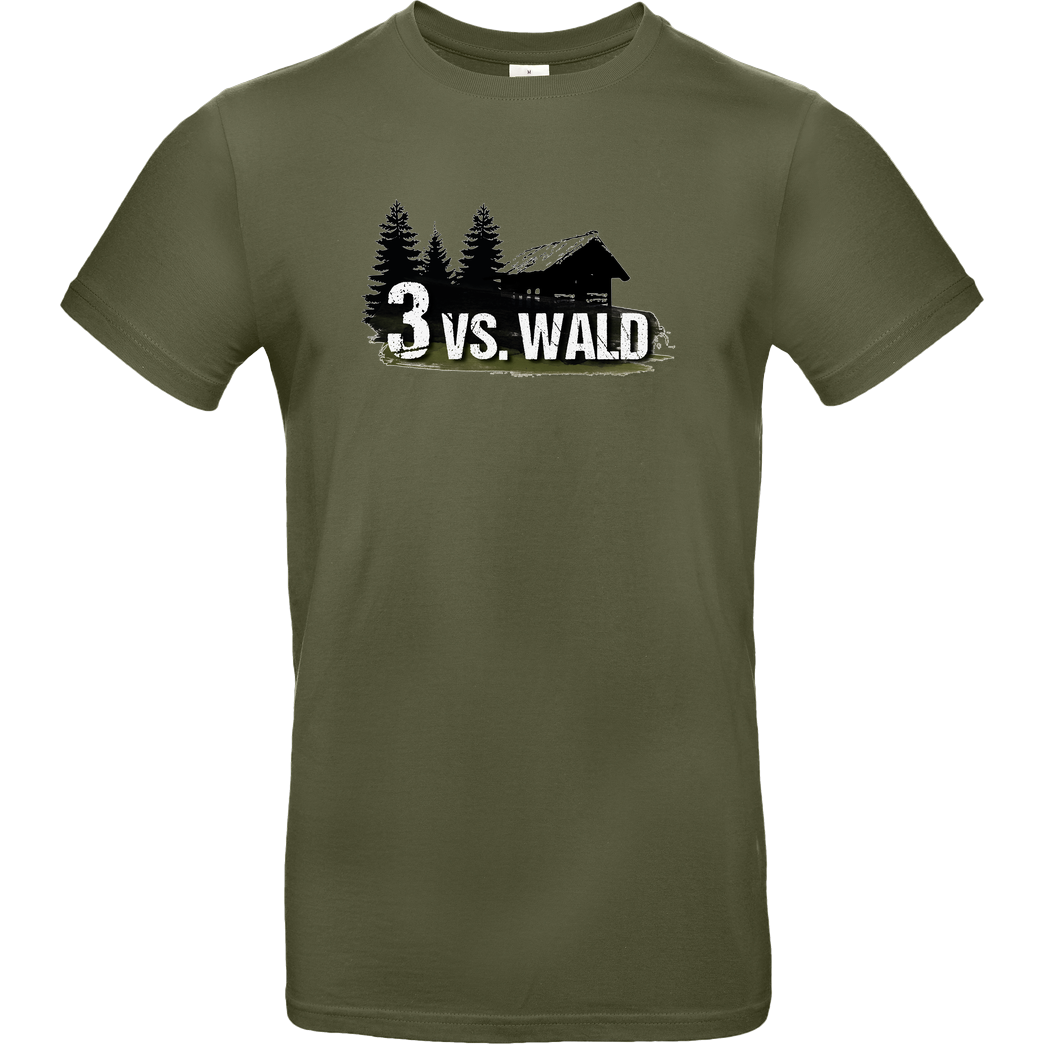 M4cM4nus M4cm4nus - 3 vs. Wald T-Shirt B&C EXACT 190 - Khaki