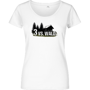 M4cm4nus - 3 vs. Wald Damenshirt weiss