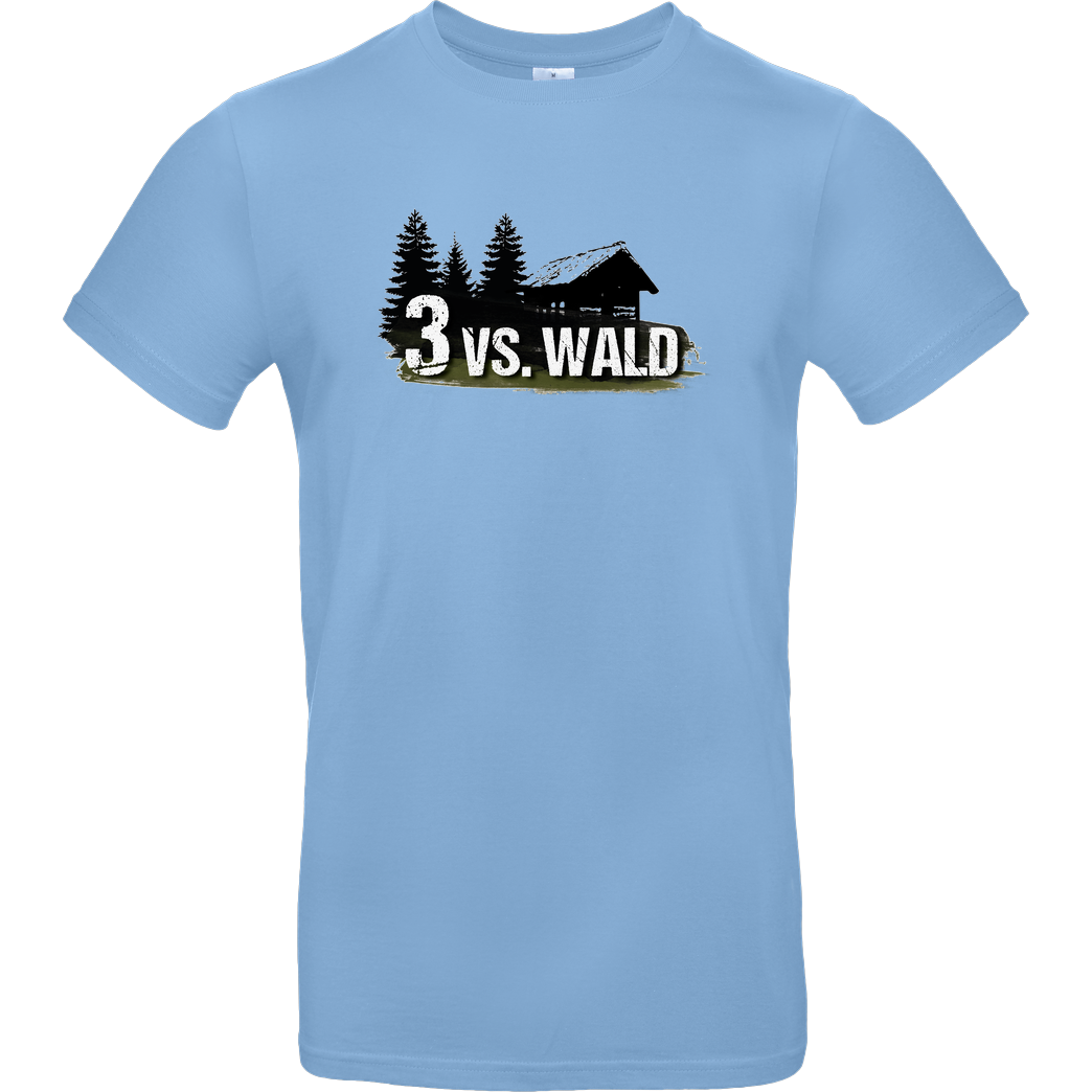 M4cM4nus M4cm4nus - 3 vs. Wald T-Shirt B&C EXACT 190 - Hellblau