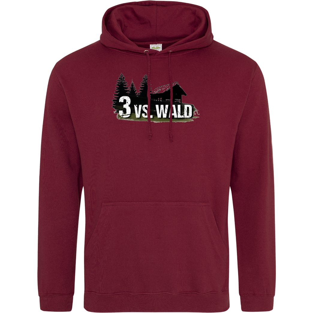M4cM4nus M4cm4nus - 3 vs. Wald Sweatshirt JH Hoodie - Bordeaux