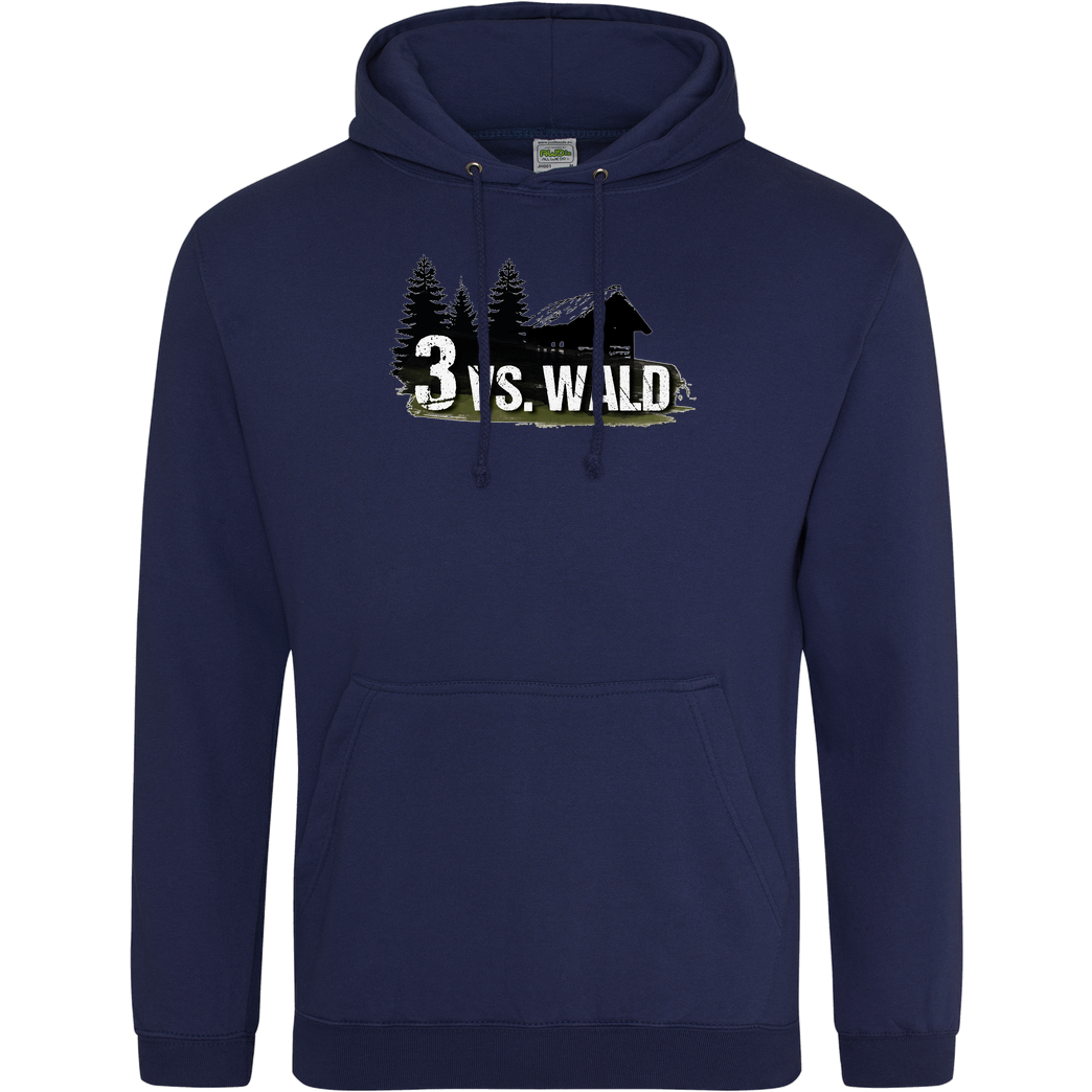 M4cM4nus M4cm4nus - 3 vs. Wald Sweatshirt JH Hoodie - Navy