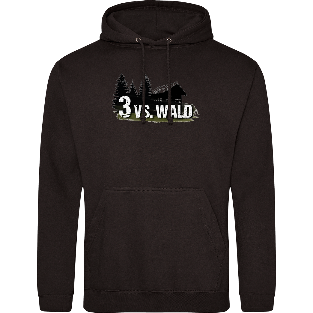 M4cM4nus M4cm4nus - 3 vs. Wald Sweatshirt JH Hoodie - Schwarz