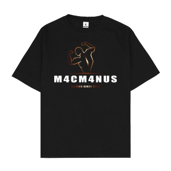 M4cM4nus M4cM4nus - Bizeps Script T-Shirt Oversize T-Shirt - Schwarz