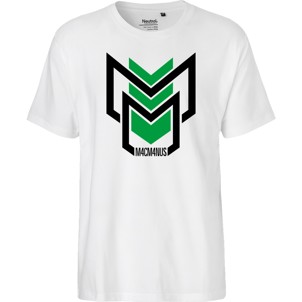 M4cM4nus M4cM4nus - MM T-Shirt Fairtrade T-Shirt - weiß