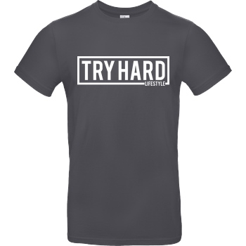 MarcelScorpion Marcel Scorpion - Try Hard Lifestyle T-Shirt B&C EXACT 190 - Dark Grey