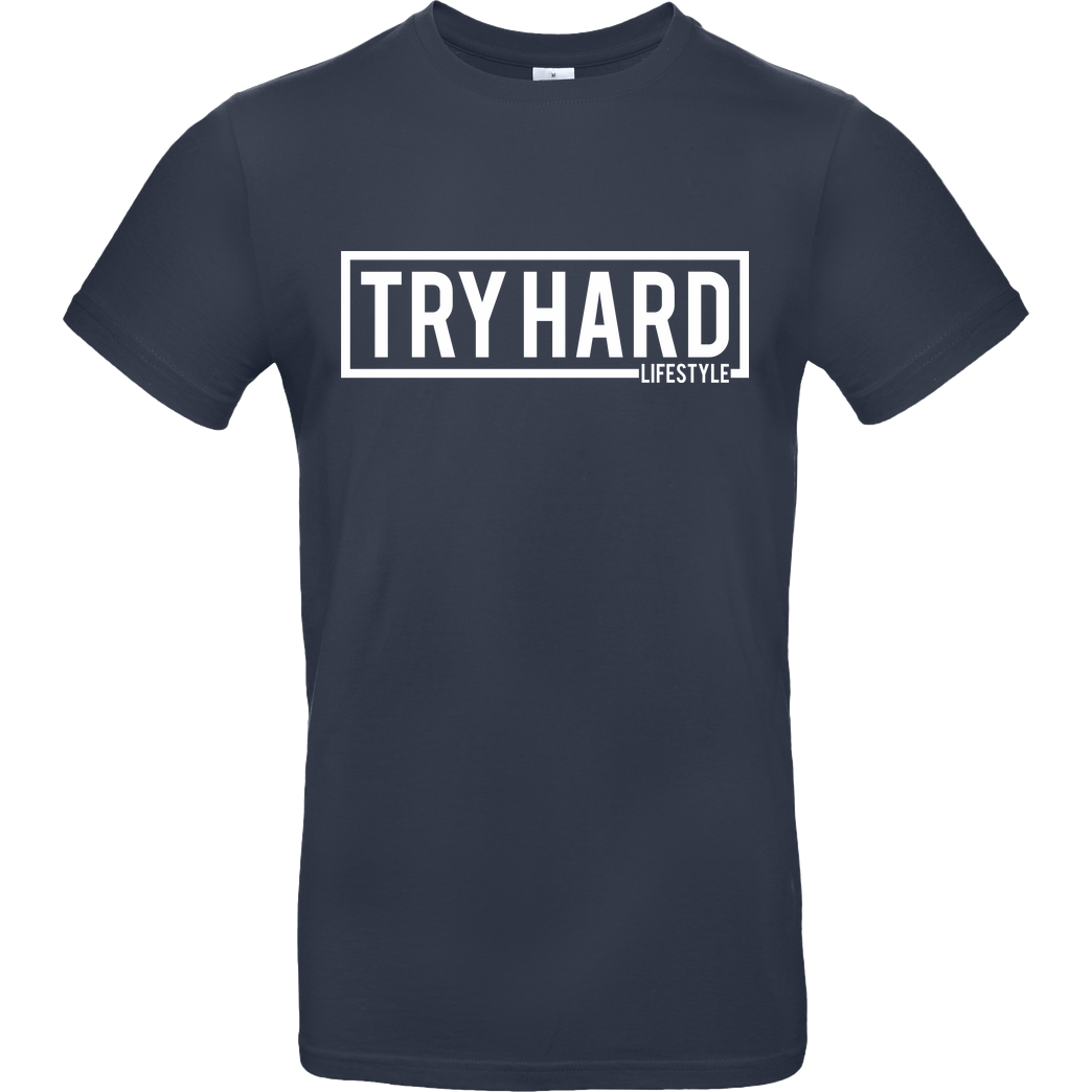 MarcelScorpion Marcel Scorpion - Try Hard Lifestyle T-Shirt B&C EXACT 190 - Navy