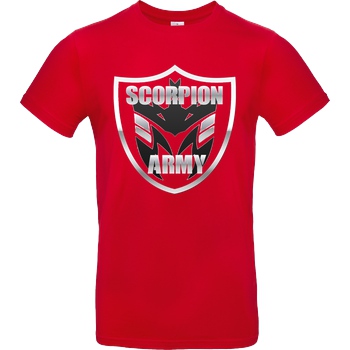 MarcelScorpion MarcelScorpion - Scorpion Army T-Shirt B&C EXACT 190 - Rot