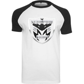 MarcelScorpion MarcelScorpion - Scorpion Army T-Shirt Raglan-Shirt weiß