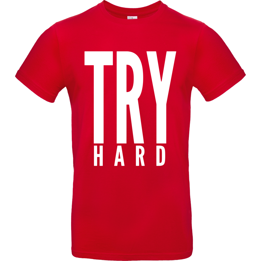 MarcelScorpion MarcelScorpion - Try Hard weiß T-Shirt B&C EXACT 190 - Rot