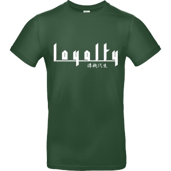Markey Markey - Loyalty chinese T-Shirt B&C EXACT 190 - Flaschengrün