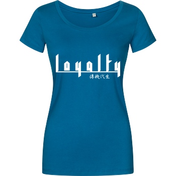 Markey Markey - Loyalty chinese T-Shirt Damenshirt petrol