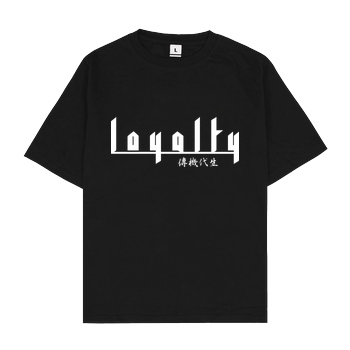 Markey Markey - Loyalty chinese T-Shirt Oversize T-Shirt - Schwarz
