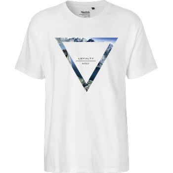 Markey Markey - Triangle T-Shirt Fairtrade T-Shirt - weiß