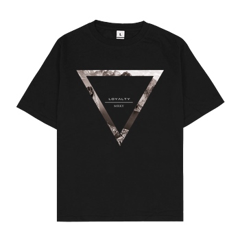 Markey Markey - Triangle T-Shirt Oversize T-Shirt - Schwarz