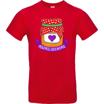 Marmeladenoma Marmeladenoma - Logo T-Shirt B&C EXACT 190 - Rot