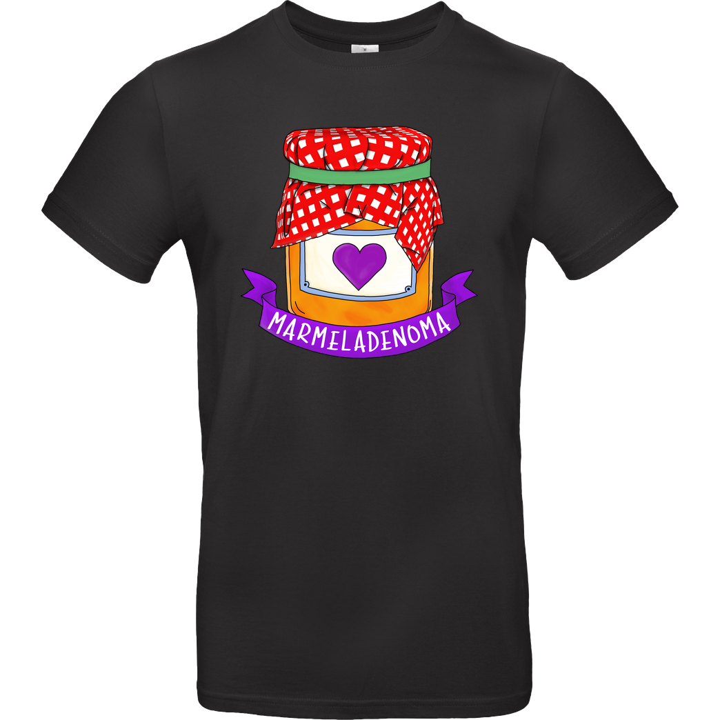 Marmeladenoma Marmeladenoma - Logo T-Shirt B&C EXACT 190 - Schwarz