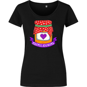 Marmeladenoma - Logo Damenshirt schwarz
