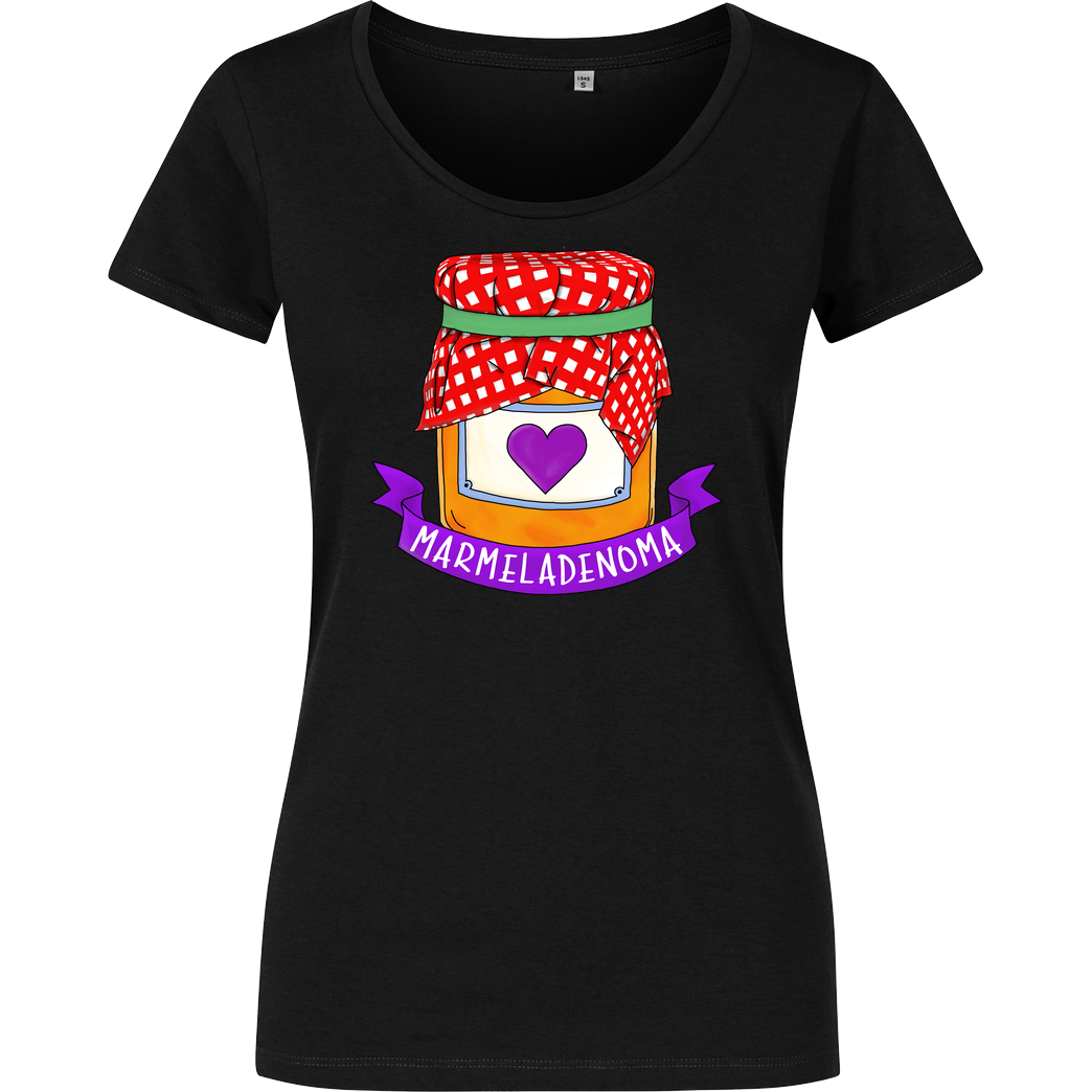 Marmeladenoma Marmeladenoma - Logo T-Shirt Damenshirt schwarz