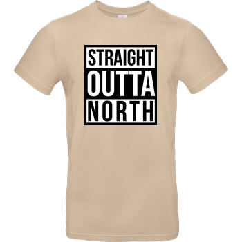 MasterTay MasterTay - Straight Outta North T-Shirt B&C EXACT 190 - Sand