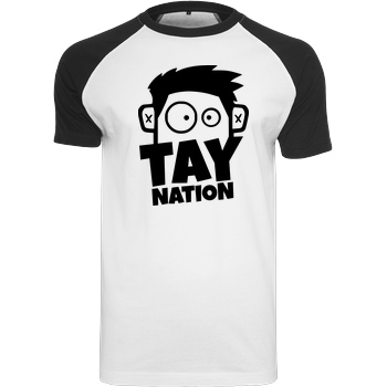 MasterTay MasterTay - Tay Nation 2.0 T-Shirt Raglan-Shirt weiß