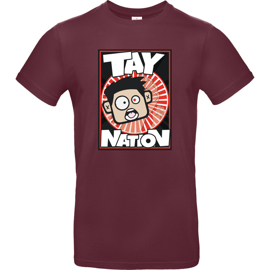 MasterTay MasterTay - Tay Nation T-Shirt B&C EXACT 190 - Bordeaux