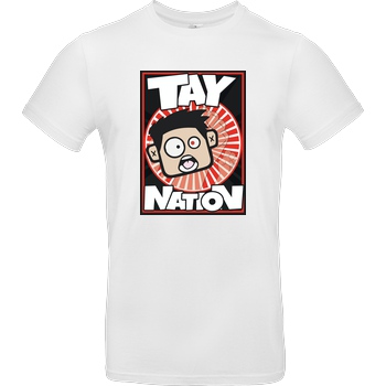MasterTay MasterTay - Tay Nation T-Shirt B&C EXACT 190 - Weiß