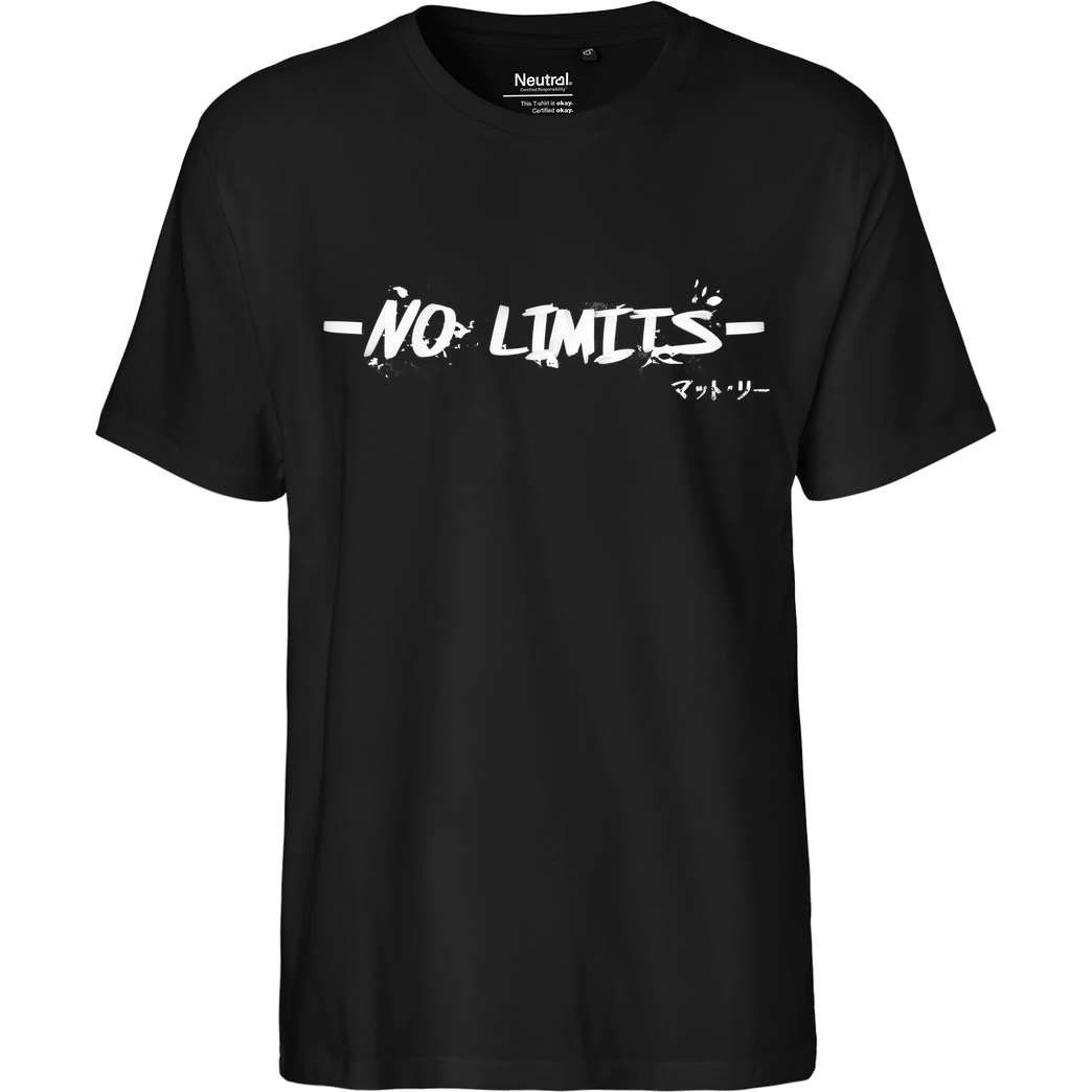 Matt Lee Matt Lee - No Limits T-Shirt Fairtrade T-Shirt - schwarz