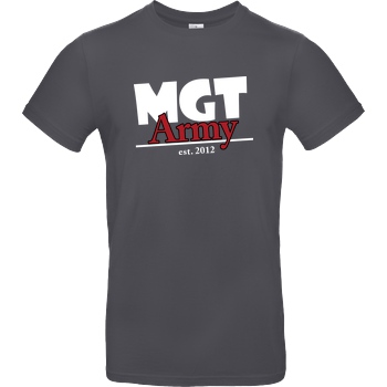 MaxGamingTV MaxGamingTV - MGT Army T-Shirt B&C EXACT 190 - Dark Grey