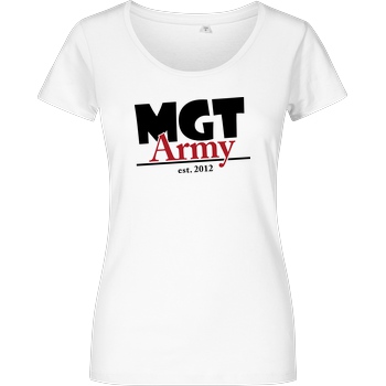 MaxGamingTV MaxGamingTV - MGT Army T-Shirt Damenshirt weiss