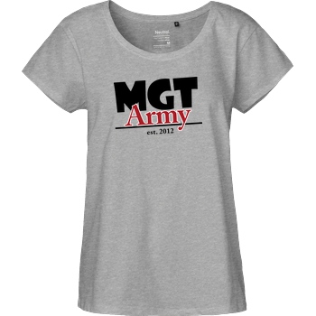 MaxGamingTV MaxGamingTV - MGT Army T-Shirt Fairtrade Loose Fit Girlie - heather grey