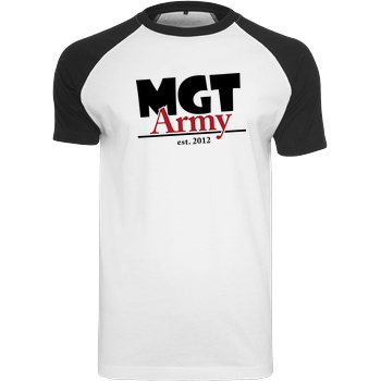 MaxGamingTV MaxGamingTV - MGT Army T-Shirt Raglan-Shirt weiß