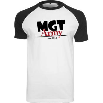 MaxGamingTV - MGT Army Raglan-Shirt weiß