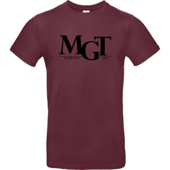 MaxGamingTV MaxGamingTV - MGT Casual T-Shirt B&C EXACT 190 - Bordeaux