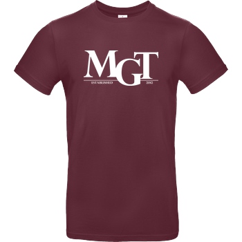MaxGamingTV MaxGamingTV - MGT Casual T-Shirt B&C EXACT 190 - Bordeaux