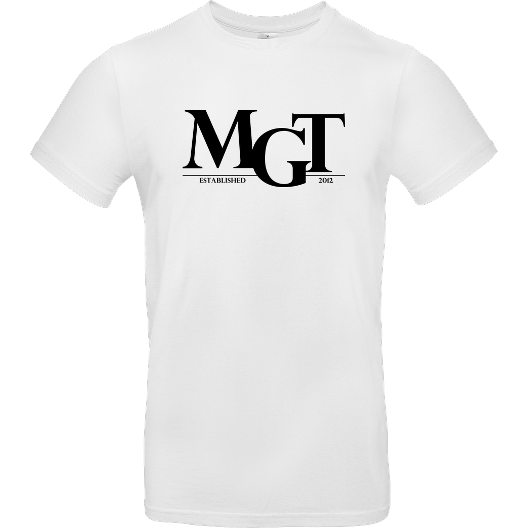 MaxGamingTV MaxGamingTV - MGT Casual T-Shirt B&C EXACT 190 - Weiß