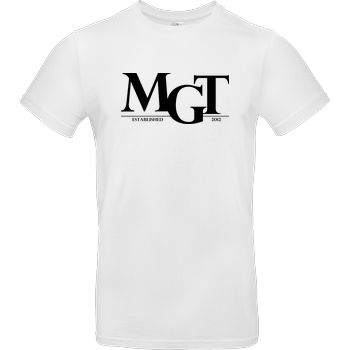 MaxGamingTV MaxGamingTV - MGT Casual T-Shirt B&C EXACT 190 - Weiß