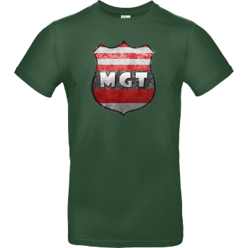 MaxGamingTV MaxGamingTV - MGT Wappen T-Shirt B&C EXACT 190 - Flaschengrün