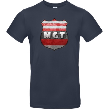 MaxGamingTV MaxGamingTV - MGT Wappen T-Shirt B&C EXACT 190 - Navy