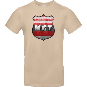 MaxGamingTV MaxGamingTV - MGT Wappen T-Shirt B&C EXACT 190 - Sand