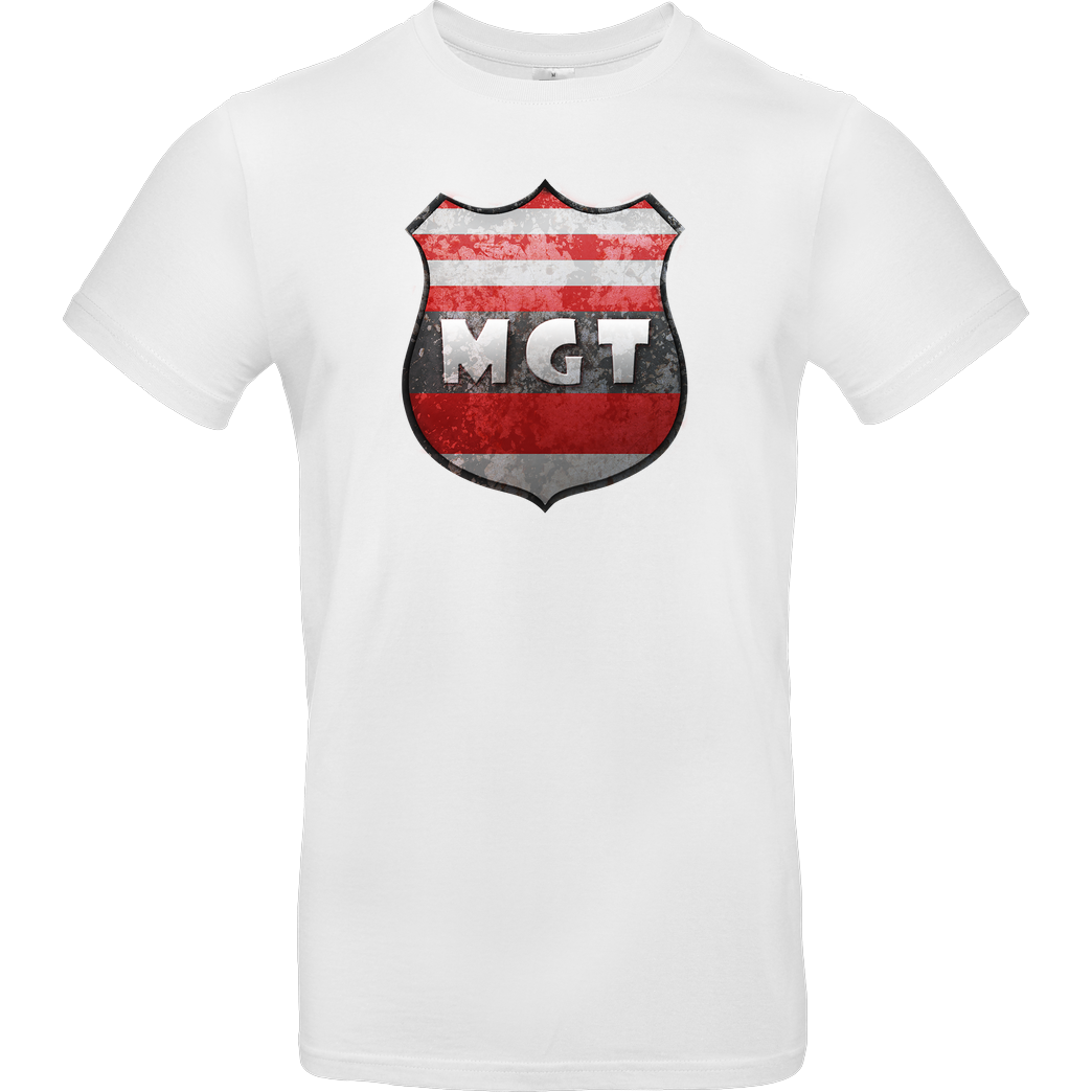 MaxGamingTV MaxGamingTV - MGT Wappen T-Shirt B&C EXACT 190 - Weiß