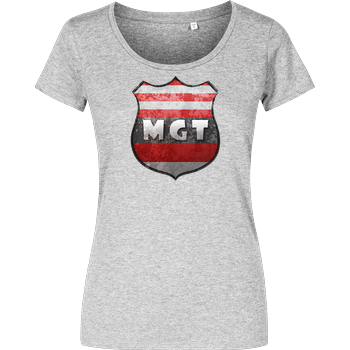 MaxGamingTV - MGT Wappen Damenshirt heather grey