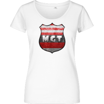 MaxGamingTV - MGT Wappen Damenshirt weiss