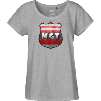MaxGamingTV - MGT Wappen Fairtrade Loose Fit Girlie - heather grey