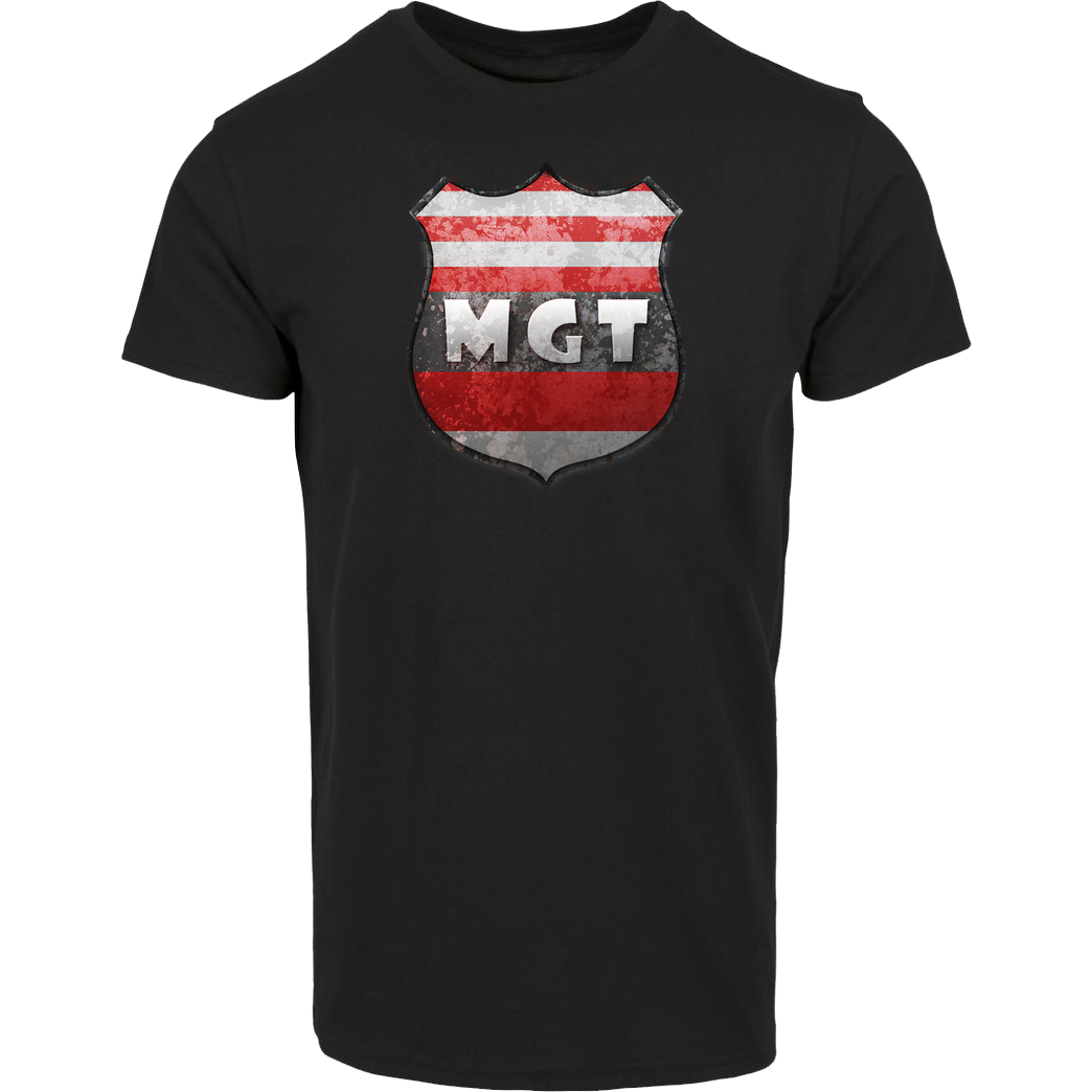 MaxGamingTV MaxGamingTV - MGT Wappen T-Shirt Hausmarke T-Shirt  - Schwarz