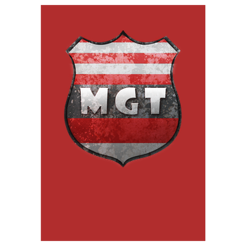 MaxGamingTV - MGT Wappen Kunstdruck rot