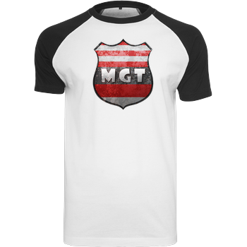 MaxGamingTV - MGT Wappen Raglan-Shirt weiß