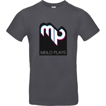 MeiloPlays MeiloPlays - Logo T-Shirt B&C EXACT 190 - Dark Grey
