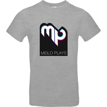 MeiloPlays MeiloPlays - Logo T-Shirt B&C EXACT 190 - heather grey